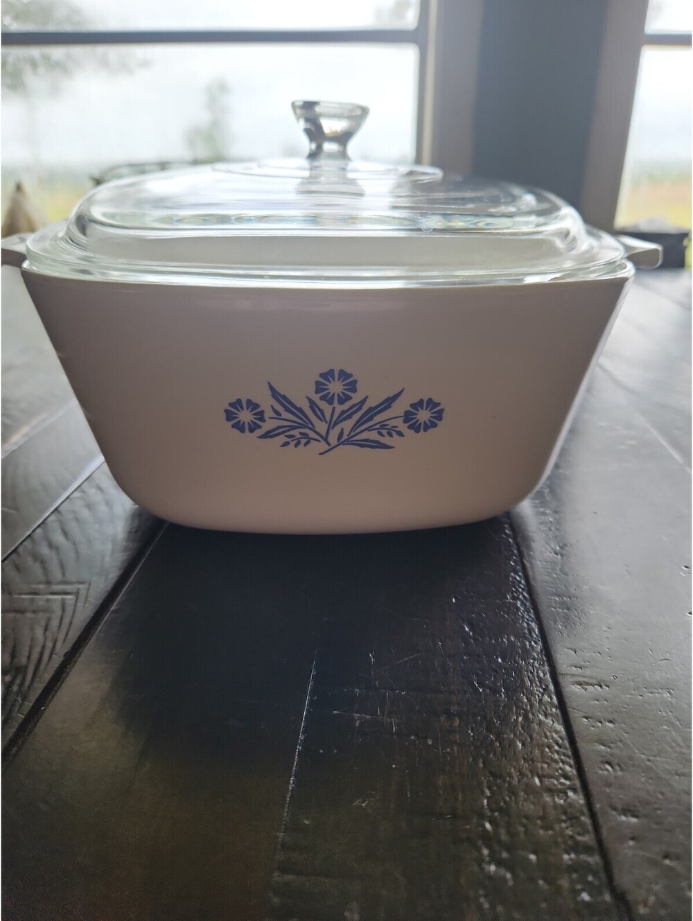 Vintage Blue Corn Flower Design Corning Ware  1/2 Quart P-2.5-B With Lid